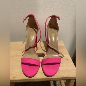 Hot pink heels. Worn once for prom